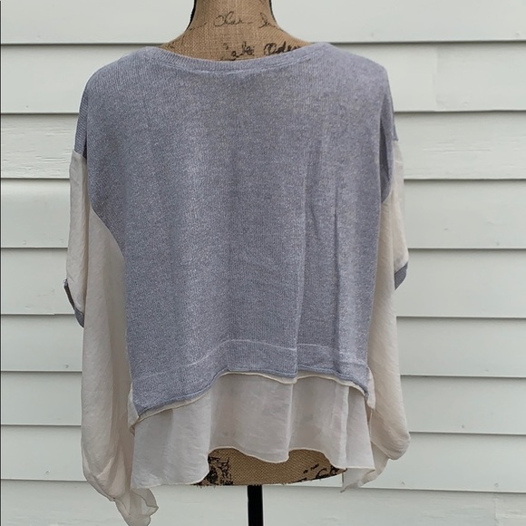 Mixed material sweater top m/l - Picture 3 of 3
